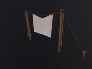 Clothesline 3D 模型
