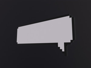 Pixel Speech Bubbles Modelo 3D