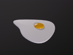 Fried Egg 3D Model