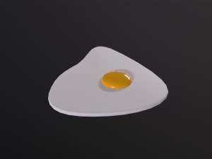 Fried Egg Modèle 3D