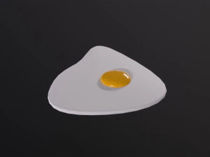 Ovo frito Modelo 3D