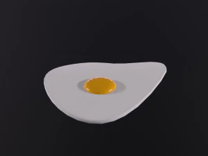 Ovo frito Modelo 3D