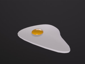 Fried Egg Modèle 3D