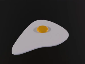 Ovo frito Modelo 3D