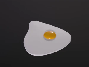 Ovo frito Modelo 3D