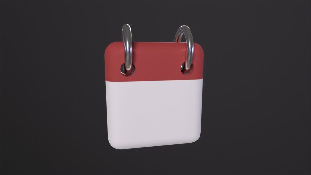 Calendar Icon 3D 모델 .c4d .max .obj .3ds .fbx .stl .blend 