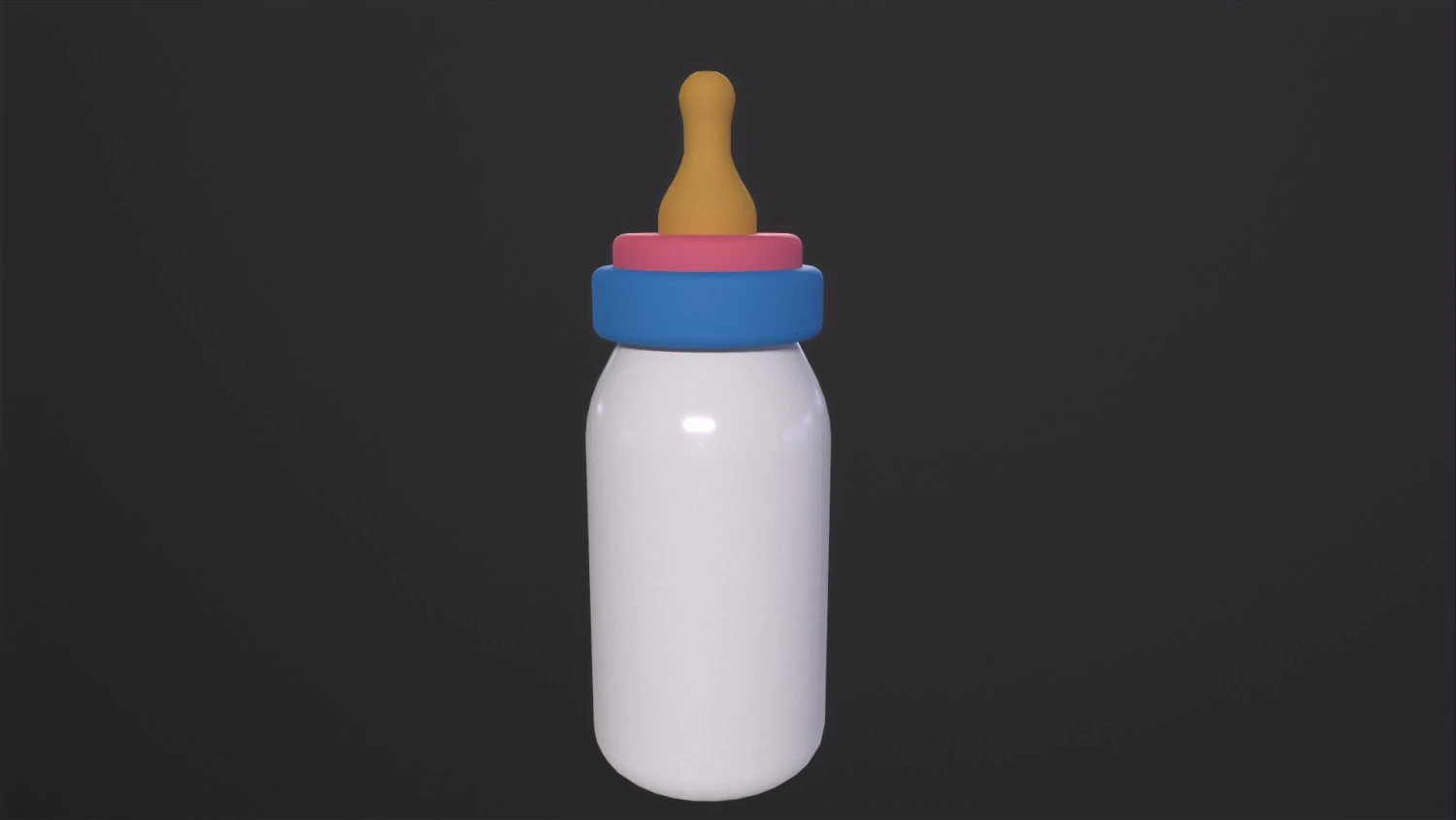 Baby Bottle 3D Model .c4d .max .obj .3ds .fbx .stl .blend 