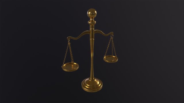 Scales of Justice 3D 모델 .c4d .max .obj .3ds .fbx .stl .blend 