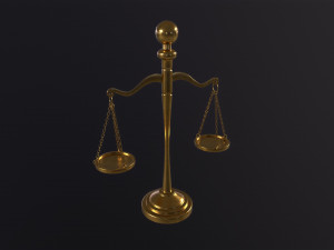 Scales of Justice Model 3D