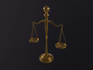 Scales of Justice 3D Model