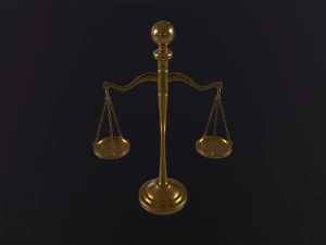 Scales of Justice 3D Model