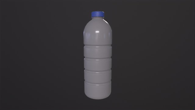 Dirty Plastic Bottle 3Dモデル .c4d .max .obj .3ds .fbx .stl .blend