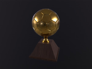 Trophy Golden Ball 3D Model