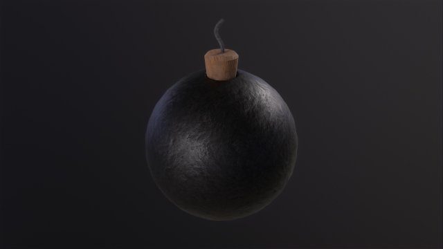 Bomb Ball 3D Model .c4d .max .obj .3ds .fbx .stl .blend 