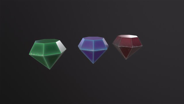 Crystal Model 3D .c4d .max .obj .3ds .fbx .stl .blend 