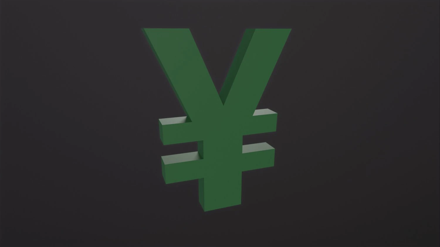 Yen Symbol 3D Model .c4d .max .obj .3ds .fbx .stl .blend 