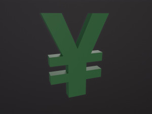 Yen Symbol 3D Model