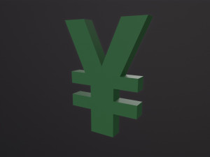 Yen Symbol 3D 모델