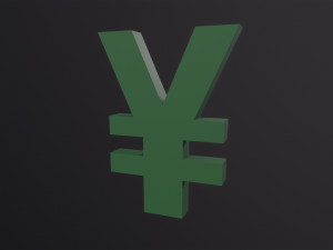 Yen Symbol 3D 모델