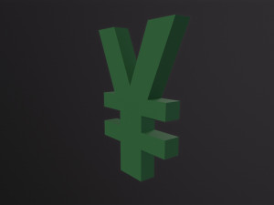 Yen Symbol 3D 모델