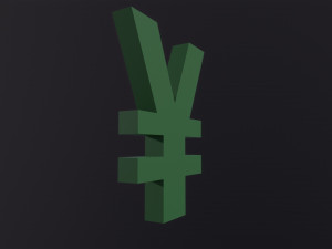 Yen Symbol 3D 모델