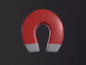 Magnet Emoji 3D Model