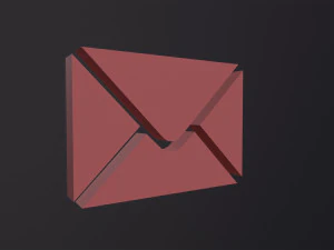Web Icon Mail 3D Model