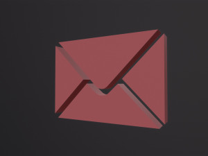 Web Icon Mail 3D 模型