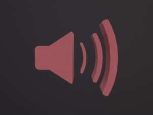 Web Icon Sound 3D Model