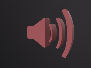 Web Icon Sound 3D Модель