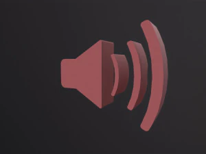Web Icon Sound 3D Model