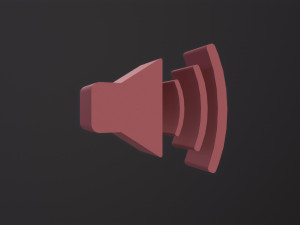 Web Icon Sound 3D Модель