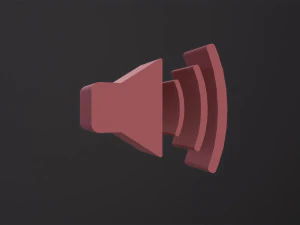 Web Icon Sound 3D Model