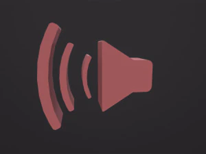 Web Icon Sound 3D Model