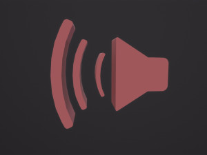 Web Icon Sound 3D Модель