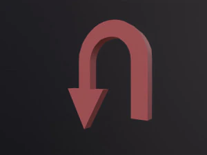 Arrow Standard Turn 3D Model