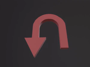 Arrow Standard Turn 3D Model