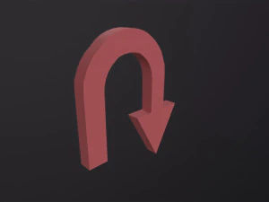 Arrow Standard Turn 3D Model