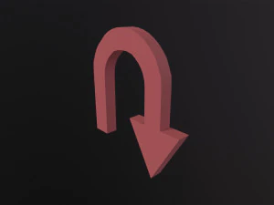 Arrow Standard Turn 3D Model