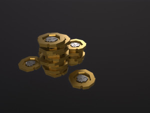 Stylized Pirate Coin 3D 모델