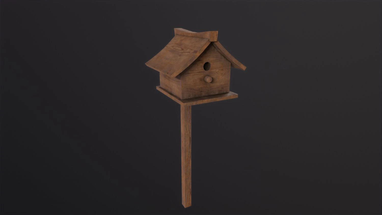 Birdhouse 3D Model .c4d .max .obj .3ds .fbx .stl .blend 