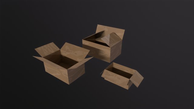 Cardboard Boxes 3D मॉडल .c4d .max .obj .3ds .fbx .stl .blend 