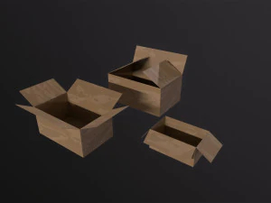 Kartonnen dozen 3D Model