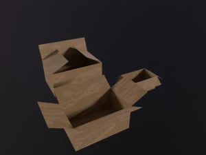 Kartonnen dozen 3D Model