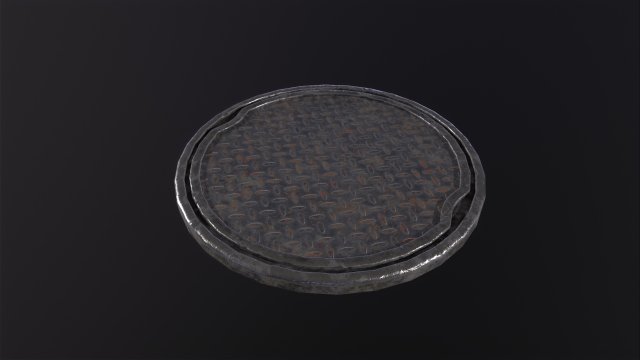 City Manhole 3D 模型 .c4d .max .obj .3ds .fbx .stl .blend 