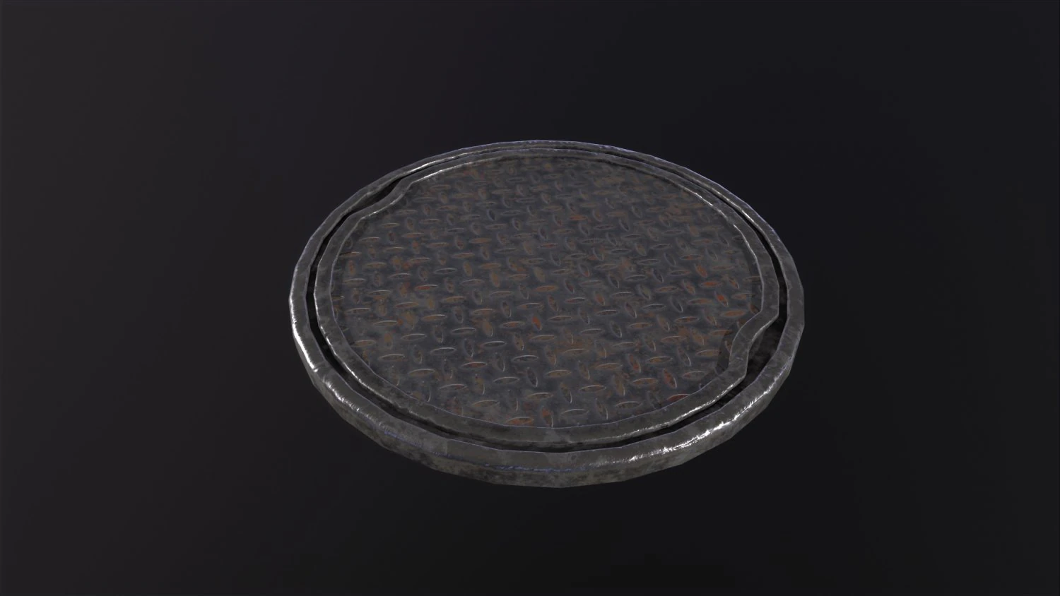 City Manhole 3D Model .c4d .max .obj .3ds .fbx .stl .blend 