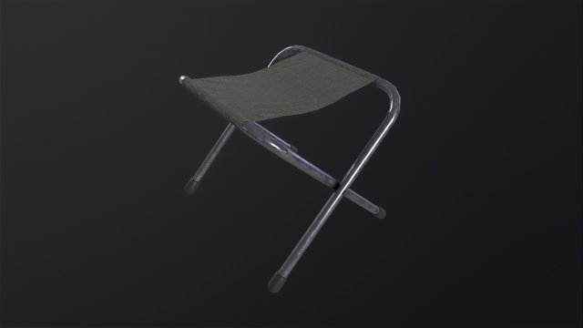 Folding Stool 3Dモデル .c4d .max .obj .3ds .fbx .stl .blend 