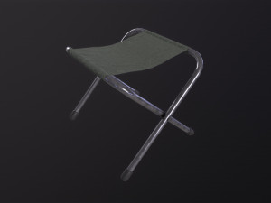 Folding Stool 3D Model