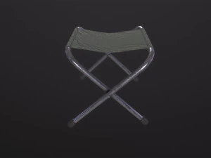 Folding Stool 3D Model