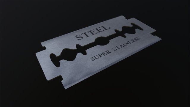 Razor Blade 3D-Modell .c4d .max .obj .3ds .fbx .stl .blend 